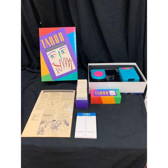 ORIGINAL Classic Family Game - TABOO 1989 HORSCH Complete, FS Benefits Charity - Picture 1 of 9